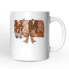 Mama Coquette Autumn Mug, Cozy Fall Pumpkins Gift for Mothers