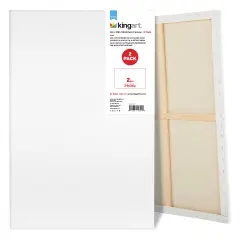 KINGART&reg; Stretched Canvas 24" x 36", 2-Pack