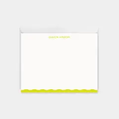 Wavy Edge Note Card X