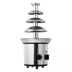 4 Tier Stainless Steel Luxury Hot Chocolate Cream Fondue Fountain Party Wedding