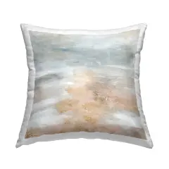 Muted Brushed Grey Design by Patricia Pinto Throw Pillow 