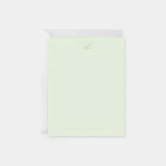 Script Monogram Note Card III