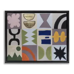 Stupell Industries Contemporary Nature Patterns Framed Floater Canvas Wall Art Design by Michael Willett