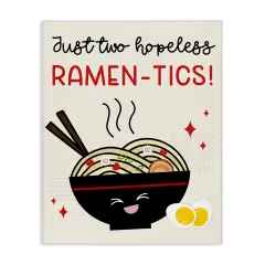 Stupell Industries Two Hopeless Ramen-tics Canvas Wall Art Design by Anna Quach