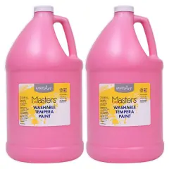 Little Masters&reg; Washable Tempera Paint, Pink, Gallon, Pack of 2