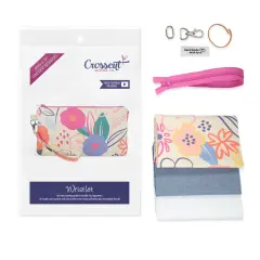 Crosscut Sewing Co.&reg; Wristlet Sewing Kit - Beginner Sewing Project Kit Bold floral