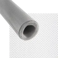 Creative Mark Medium 3mm Aluminum Wire Mesh Roll 19.68" x 9.84 ft, Woven Metal Mesh Screen for Sculptures, Sturdy & Pliable Structure, Ideal for Clay Plaster, Unique 3D Shape Transformations