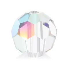 Preciosa 4mm Czech Glass Faceted Round Beads 40 Pieces Crystal AB