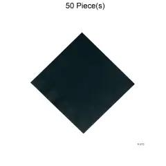 Solid Color Luncheon Napkins Bulk 50 Pc Black