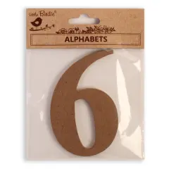 Little Birdie MDF Number 4" 1/Pkg-9