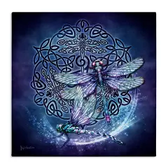 Stupell Industries Dragonfly & Celtic Knot Canvas Wall Art