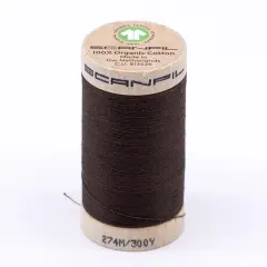 300 Yards Sustainable Organic Cotton Sewing Thread Coffee Liqueur
