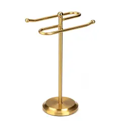 New Classical S Design Fingertip Towel Holder Gold