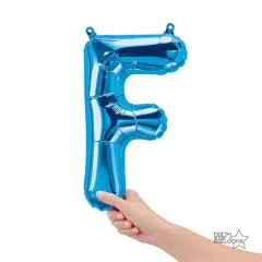 NorthStar Balloons&reg; 16 Inch Letter F Blue Air Fill Only