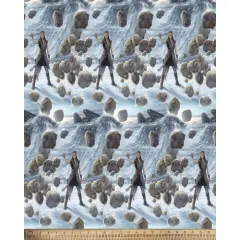 Rey Skywalker The Force Star Wars By Thomas Kinkade Licensed By David Textiles Digital Cotton Print Fabric | By the Yard | Sewing and Crafting | 44 inches wide