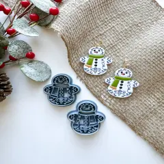 SNOWMAN IN SCARF | CHRISTMAS | CLAY CUTTER