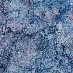1 Yard Northcott Haze Bubbles Cotton Fabric Soft Blue Gray Quilting 43 Inches Width