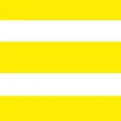 1 Yard Two Inch Stripe Poly Cotton and Polyester Fabric 58/59 Inches Wide Yellow