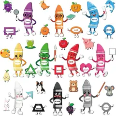 46 Pcs Color Bulletin Board Classroom Decorations