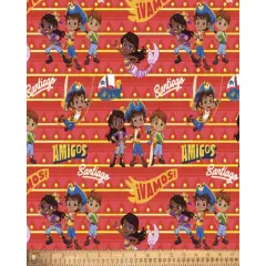 Santiago of the Seas Amigos Nickelodeon Licensed By David Textiles Digital Cotton Print Fabric | By the Yard | Sewing and Crafting | 44 inches wide