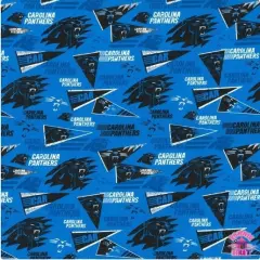 Licensed NFL Carolina Panthers Retro Cotton 70317D Fabric by the Yard