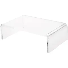 Plymor Clear Acrylic Rectangular Display Riser, 3" H x 10" W x 6" D (3/8" thick)