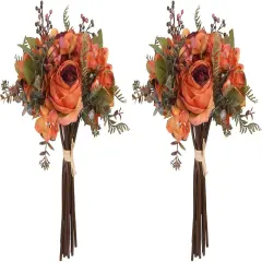 Vintage Rose Hydrangea Artificial Flowers Fake Flower Bouquet Silk Flower