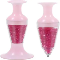 Pink 5D Diamond Pen for Painting Pen, Flower Pot Shaped Comfort Grip Standable Ergonomic Point Drill Pen for Painting and Nail Art，Diamond Pen for Painting Kits and Accessories