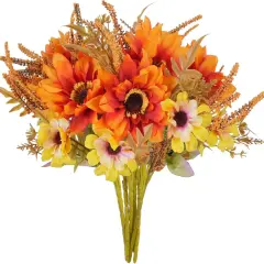 6 Bundles Artificial Fall Flowers