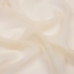 1 Yard Premium Silk Chiffon Solid Tapioca Fabric Lightweight 44 Inch Width