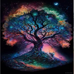 Tree of Life Paint by Numbers for Adults Beginner Canvas Arts Craft for Home Wall Decor 16x20 Inch