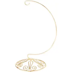 Bard's Ornate Gold-toned Ornament Stand, Medium, 8.25" H x 4" W x 4" D