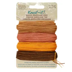 The Beadsmith Brazillian Waxed Cord Mix Pumkin Spice