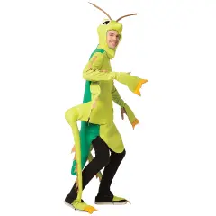 Grasshopper Adult Costume Bodysuit with Antennae Headpiece