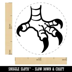 Eagle Hawk Talon Bird Claws Self-Inking Rubber Stamp for Stamping Crafting Planners Lime Green