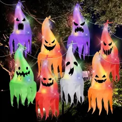 Halloween Decorations Outdoor Hanging Ghosts with Lights