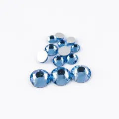 Crystal Lane DIY Combo Glass Flatback Rhinestones SS3 / SS6 / SS12 Lt. Sapphire