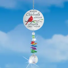 Collections Etc When Cardinals Appear Angels Are Near Crystal Suncatcher