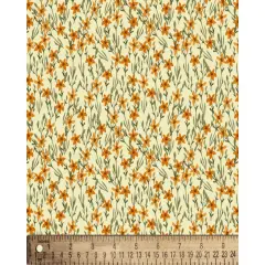 Springtime Wildflowers Field Cotton Fabric | By the Yard | Sewing and Crafting | 44 inches wide