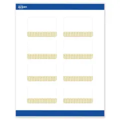 Avery Printable Rectangle Labels with Sure Feed Technology, Pre-Printed Gold Lace Trim Pattern, Matte White, 2" x 3", Laser & Inkjet Compatible, 80 Total, Great for Branding, Marketing, and Events