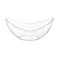 Clear Big Disposable Plastic Concave Cups - 4 oz. (288 Cups)