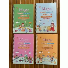 11Pcs Magic Practice Copybook Set Reusable English Calligraphy Number Book kids