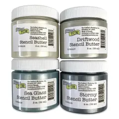 Stencil Butter Acrylic Paints - Pkg of 4, Beach House, 2 oz Jars