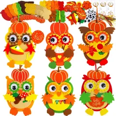 24 Sets Fall Craft Kits Kids Autumn