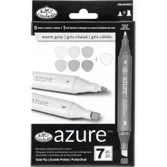 RM-905WGY | Azure&trade; 7pc Warm Gray Color Marker Set