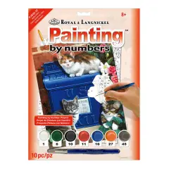 PJS59 | Painting by numbers&trade; 10pc 8.75" x 11.375" Mailbox Kittens Painting Project