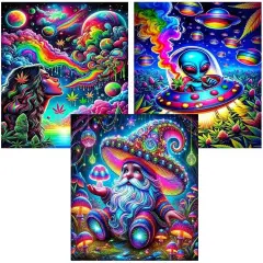 3 Pack Diamond Painting Kits for Adults(12x16inch)