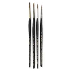 Da Vinci Maestro Kolinsky Brushes - Set of 4, Assorted, Short Handle