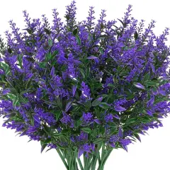 4pcs 7 Heads Artificial Wheat Grass Bouquet for Weddings Blue