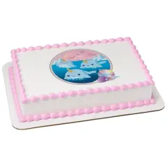 Cute Narwhale PhotoCake&reg; Edible Cake Topper Icing Image,